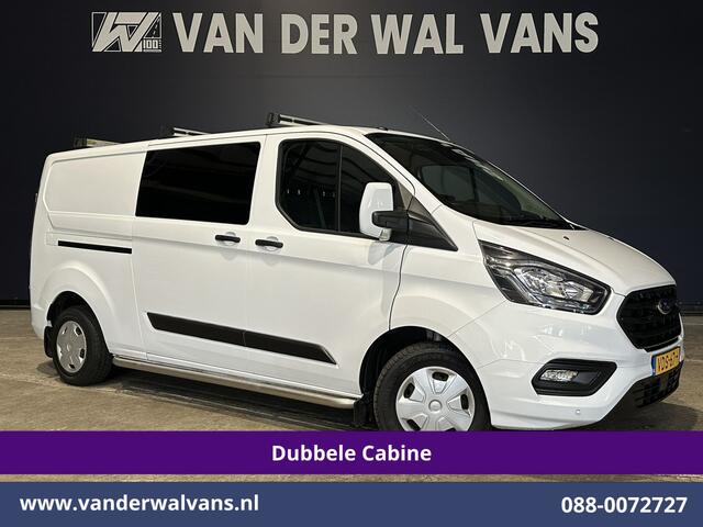 Ford TRANSIT CUSTOM 2.0 TDCI L2H1 Dubbele cabine Euro6 Airco | 6-Zits | Camera | Navigatie | Trekhaak LED, Cruiscontrol, Verwarmde Voorruit, Parkeersensoren, dakdragers