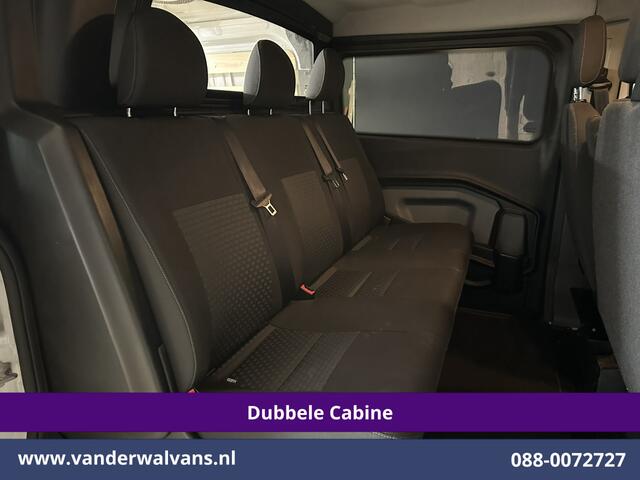 Ford TRANSIT CUSTOM 2.0 TDCI L2H1 Dubbele cabine Euro6 Airco | 6-Zits | Camera | Navigatie | Trekhaak LED, Cruiscontrol, Verwarmde Voorruit, Parkeersensoren, dakdragers