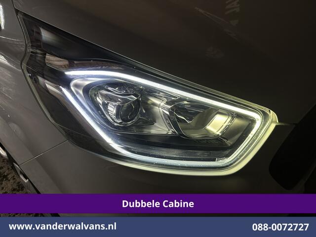 Ford TRANSIT CUSTOM 2.0 TDCI L2H1 Dubbele cabine Euro6 Airco | 6-Zits | Camera | Navigatie | Trekhaak LED, Cruiscontrol, Verwarmde Voorruit, Parkeersensoren, dakdragers
