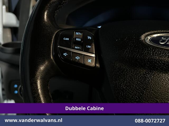 Ford TRANSIT CUSTOM 2.0 TDCI L2H1 Dubbele cabine Euro6 Airco | 6-Zits | Camera | Navigatie | Trekhaak LED, Cruiscontrol, Verwarmde Voorruit, Parkeersensoren, dakdragers