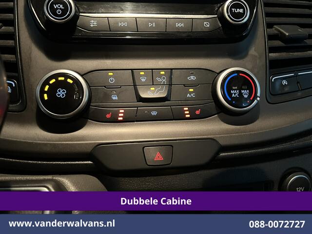 Ford TRANSIT CUSTOM 2.0 TDCI 131pk Automaat L2H1 Dubbele Cabine Euro6 Airco | 5-zits | Camera | Navigatie LED, Cruiscontrol, Stoelverwarming, Verwarmde Voorruit, Parkeersensoren