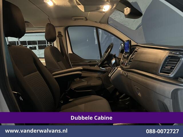 Ford TRANSIT CUSTOM 2.0 TDCI 131pk Automaat L2H1 Dubbele Cabine Euro6 Airco | 5-zits | Camera | Navigatie LED, Cruiscontrol, Stoelverwarming, Verwarmde Voorruit, Parkeersensoren
