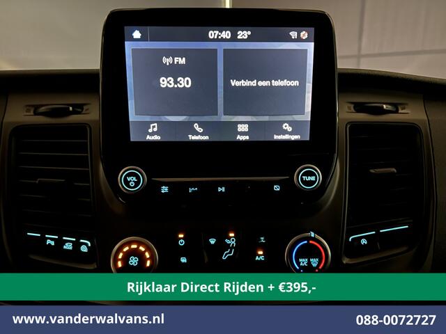 Ford TRANSIT CUSTOM 2.0 TDCI L2H1 Euro6 *Rijklaar Direct Rijden* Airco | Camera | Android auto | Cruisecontrol | Parkeersensoren verwarmde voorruit, bijrijdersbank, 2800kg trekvermogen