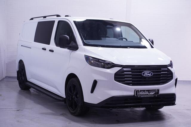 Ford TRANSIT CUSTOM 2.0 TDCI 136 pk L2 Dubbel Cabine Black&White Edition 19" LMV, Treeplanken, Dakrails, Laadruimte Pakket, Apple Carplay, 6-Zits