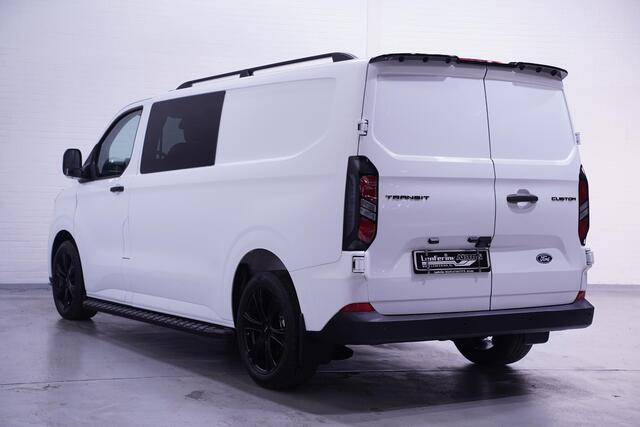 Ford TRANSIT CUSTOM 2.0 TDCI 136 pk L2 Dubbel Cabine Black&White Edition 19" LMV, Treeplanken, Dakrails, Laadruimte Pakket, Apple Carplay, 6-Zits