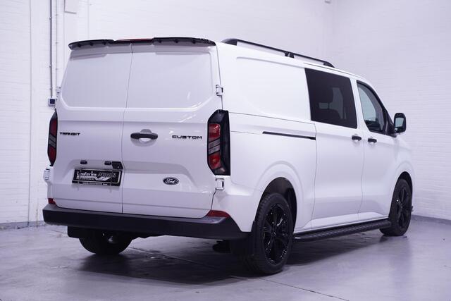 Ford TRANSIT CUSTOM 2.0 TDCI 136 pk L2 Dubbel Cabine Black&White Edition 19" LMV, Treeplanken, Dakrails, Laadruimte Pakket, Apple Carplay, 6-Zits