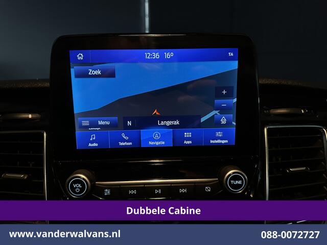 Ford TRANSIT CUSTOM 2.0 TDCI 170pk Automaat L2H1 Dubbele cabine Limited Euro6 Airco | 2x Zijdeur | Navigatie | Xenon Camera, Cruiscontrol, 5-zits, LED, LM Velgen, Trekhaak, Sidebars, Stoelverwarming, Verwarmde voorruit, Parkeersensoren