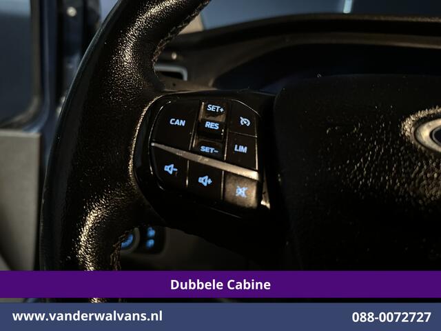 Ford TRANSIT CUSTOM 2.0 TDCI 170pk Automaat L2H1 Dubbele cabine Limited Euro6 Airco | 2x Zijdeur | Navigatie | Xenon Camera, Cruiscontrol, 5-zits, LED, LM Velgen, Trekhaak, Sidebars, Stoelverwarming, Verwarmde voorruit, Parkeersensoren