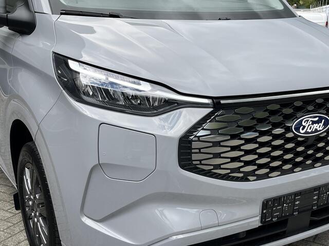 Ford TRANSIT CUSTOM E-Transit 340 L2H1 Limited 65 kWh 218pk! Inklapbare Trekhaak + 2300kg Trekgewicht, 329KM WLTP, 17'' LM, Achteruitrijcamera, Apple Carplay, Stoel+Voorruitverwarming! 0,99% FIN LEASE!