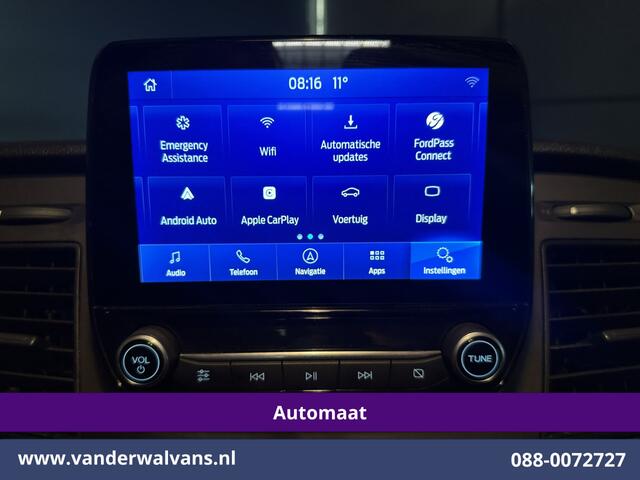 Ford TRANSIT CUSTOM 2.0 TDCI 130pk Automaat L1H1 Euro6 Airco | 2x zijdeur | LED | Camera | Navigatie | Apple Carplay Android Auto, Cruisecontrol, Stoelverwarming, Verwarmde voorruit, Parkeersensoren, Bijrijdersbank