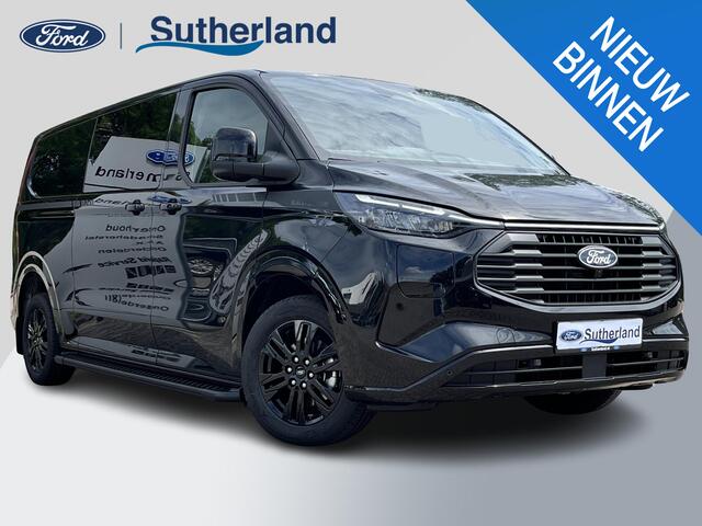 Ford TRANSIT CUSTOM 320 2.5 PHEV L2H1 Black Platinum DC | SCI | Dubbele cabine Snoeks leder | Full led | Dubbele zij-schuifdeur | Direct uit voorraad leverbaar! | Full options