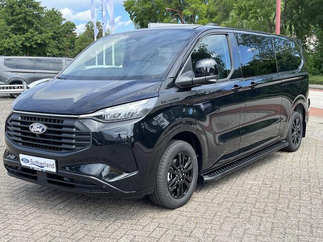 Ford TRANSIT CUSTOM 320 2.5 PHEV L2H1 Black Platinum DC | Dubbele cabine Snoeks leder | Full led | Dubbele zij-schuifdeur | Direct uit voorraad leverbaar! | Full options