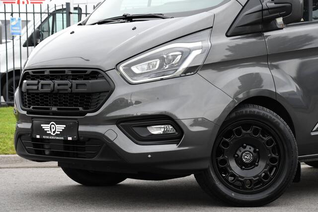Ford TRANSIT CUSTOM 300 2.0 TDCI L1H1 DC Limited Raptor Edition Camera, Cruise, 130pk. Automaat, 2 x schuifdeur, Multimedia, Sensoren, Afneembare trekhaak, Uniek!