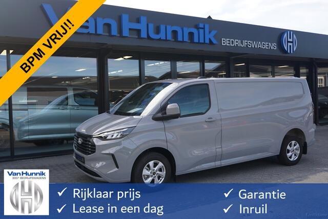 Ford TRANSIT CUSTOM 300L 136PK Limited BPM VRIJ!! Navi, Cam, Adap. Cruise, 16" LM!! NR. A225*