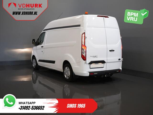 Ford TRANSIT CUSTOM 2.0 TDCI 130 pk L2H2 Trend MHEV BPM VRIJ! Sortimo/ Inrichting/ Standkachel/ Stoelverw./ Omvormer/ Carplay/ Camera/ Cruise/ Trekhaak/ Airco