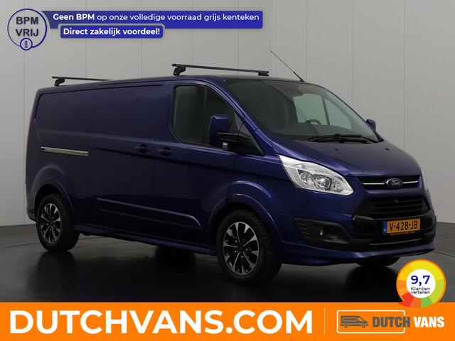 Ford TRANSIT CUSTOM 2.0TDCI 170PK Automaat Lang Sport | Leder | Navigatie | Camera | Airco | Cruise | Trekhaak | Betimmering