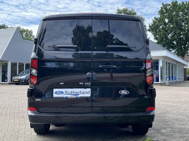 Ford TRANSIT CUSTOM 320 2.5 PHEV L2H1 Black Platinum DC Prijs is excl. BTW EN BPM | Ford Voorraad | SCI | Dubbele cabine Snoeks leder | Full led | Dubbele zij-schuifdeur | Direct uit voorraad leverbaar! | Full options