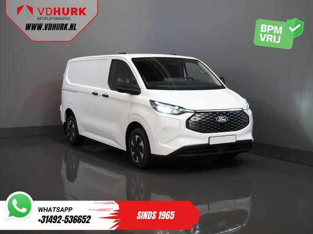 Ford TRANSIT CUSTOM E-Transit 320 Trend 65 kWh 328 km WLTP LED/ Snellader/ Standkachel/ Stoelverw./ Carplay/ Climate/ Camera/ PDC/ Cruise