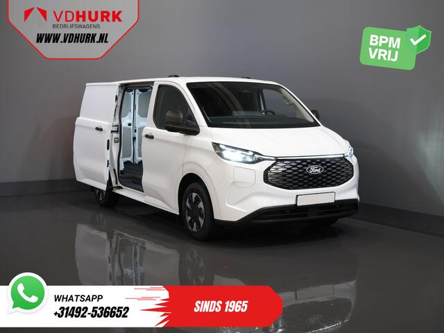 Ford TRANSIT CUSTOM E-Transit 320 Trend 65 kWh 328 km WLTP LED/ Snellader/ Standkachel/ Stoelverw./ Carplay/ Climate/ Camera/ PDC/ Cruise