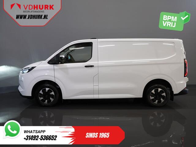 Ford TRANSIT CUSTOM E-Transit 320 Trend 65 kWh 328 km WLTP LED/ Snellader/ Standkachel/ Stoelverw./ Carplay/ Climate/ Camera/ PDC/ Cruise