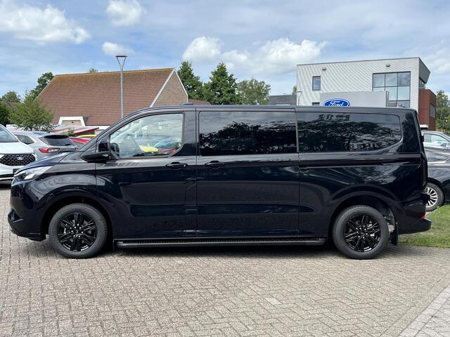 Ford TRANSIT CUSTOM 320 2.5 PHEV L2H1 Black Platinum DC Ford Voorraad | Prijs is excl. BTW EN BPM | incl. ¤4.422,- korting! | Dubbele cabine Snoeks leder | Full led | Dubbele zij-schuifdeur | Direct uit voorraad leverbaar! | Full options