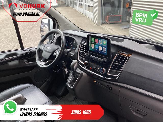 Ford TRANSIT CUSTOM 2.0 TDCI 170 pk Aut. L2 Sport BPM VRIJ! Bi-Xenon/ Leder/ D.B. Riem VV./ Elek.stoel/ Stoelverw./ Carplay/ Camera/ PDC/ LMV/ Cruise/ Trekhaak/ Airco