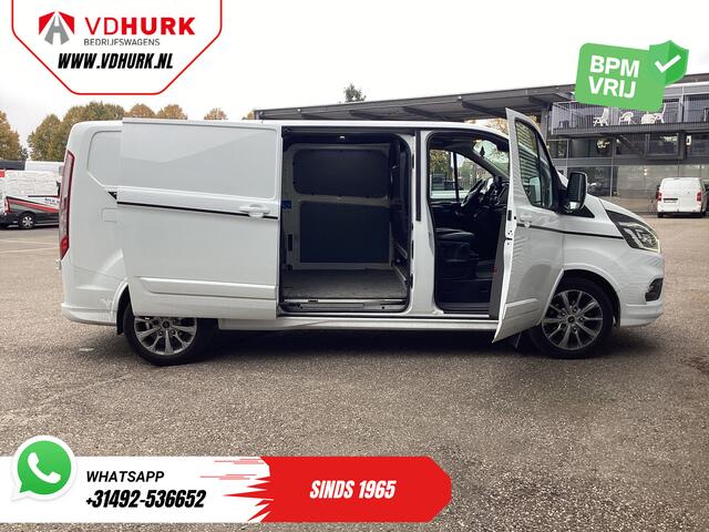 Ford TRANSIT CUSTOM 2.0 TDCI 170 pk Aut. L2 Sport BPM VRIJ! Bi-Xenon/ Leder/ D.B. Riem VV./ Elek.stoel/ Stoelverw./ Carplay/ Camera/ PDC/ LMV/ Cruise/ Trekhaak/ Airco