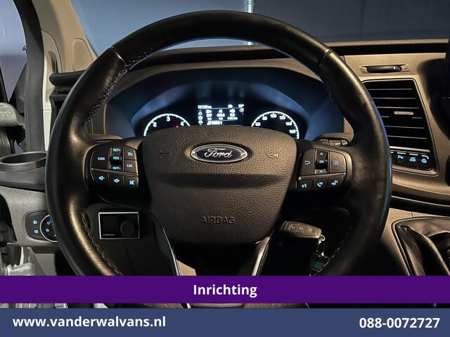 Ford TRANSIT CUSTOM 2.0 TDCI 131pk L1H1 Inrichting Euro6 Airco | Camera | Navigatie | Android Auto | LED | Cruisecontrol Stoelverwarming, Verwarmde voorruit, Parkeersensoren, Bijrijdersbank