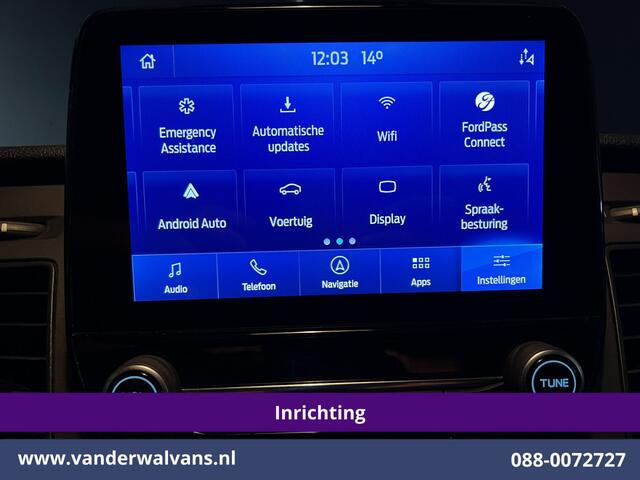 Ford TRANSIT CUSTOM 2.0 TDCI 131pk L1H1 Inrichting Euro6 Airco | Camera | Navigatie | Android Auto | LED | Cruisecontrol Stoelverwarming, Verwarmde voorruit, Parkeersensoren, Bijrijdersbank