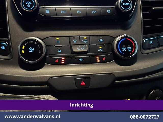 Ford TRANSIT CUSTOM 2.0 TDCI 131pk L1H1 Inrichting Euro6 Airco | Camera | Navigatie | Android Auto | LED | Cruisecontrol Stoelverwarming, Verwarmde voorruit, Parkeersensoren, Bijrijdersbank