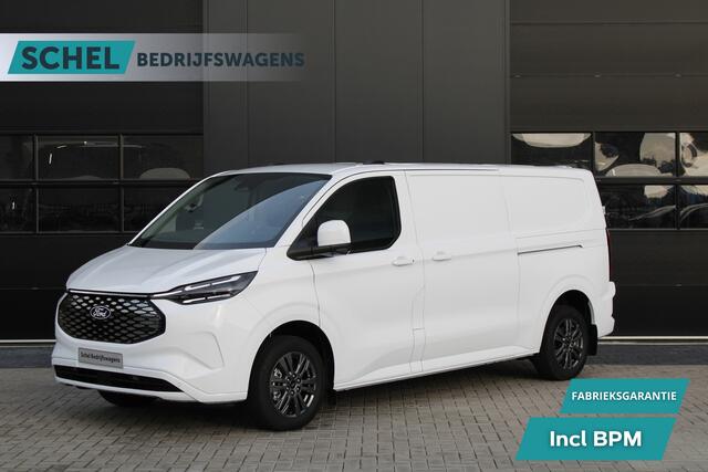 Ford TRANSIT CUSTOM E-Transit 340 L2H1 Limited 65 kWh 218pk - 2x Schuif - LED - 360 Camera - B&O - ACC - Navi - Stoel/Stuurverwarming - Rijklaar