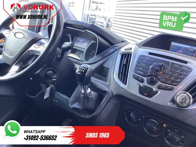 Ford TRANSIT CUSTOM 2.2 TDCI Trend DC Dubbel Cabine EXPORT 6 Pers./ Navi/ Camera/ Cruise/ Airco / PDC V+A/ Trekhaak