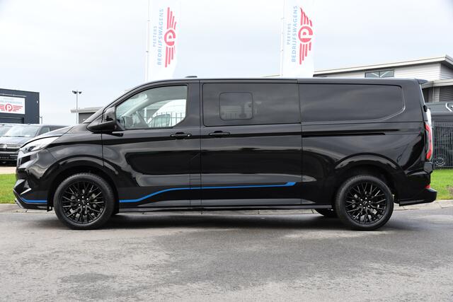 Ford TRANSIT CUSTOM 320 2.0 TDCI L2H1 Sport DC Black Edition Virtual, Adaptieve Cruise, Carplay, LED, 2 x Schuifdeur, 170pk, Stoelverwarming, Sensoren, BOM VOL!