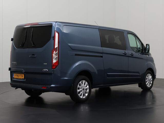 Ford TRANSIT CUSTOM 2.0TDCI 130PK Limited Dubbele Cabine | 2xSchuifdeur | Navigatie | Camera | Betimmering | Airco | Cruise