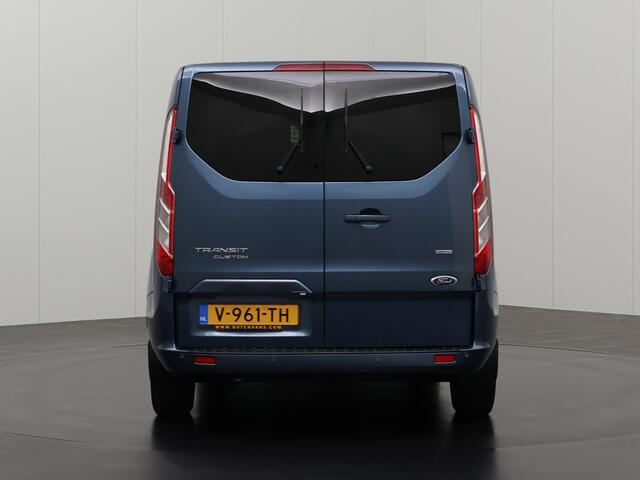 Ford TRANSIT CUSTOM 2.0TDCI 130PK Limited Dubbele Cabine | 2xSchuifdeur | Navigatie | Camera | Betimmering | Airco | Cruise