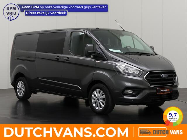 Ford TRANSIT CUSTOM 2.0TDCi 130PK Limited Dubbele Cabine | 2xSchuifdeur | Navigatie | Camera | Airco | Privacyglass | Trekhaak
