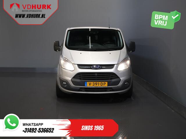 Ford TRANSIT CUSTOM 2.2 TDCI Trend Dubbel Cabine DC L2 BPM VRIJ! NL Auto/ Leder/ Stoelverw./ Camera/ PDC/ LMV/ Sidesteps