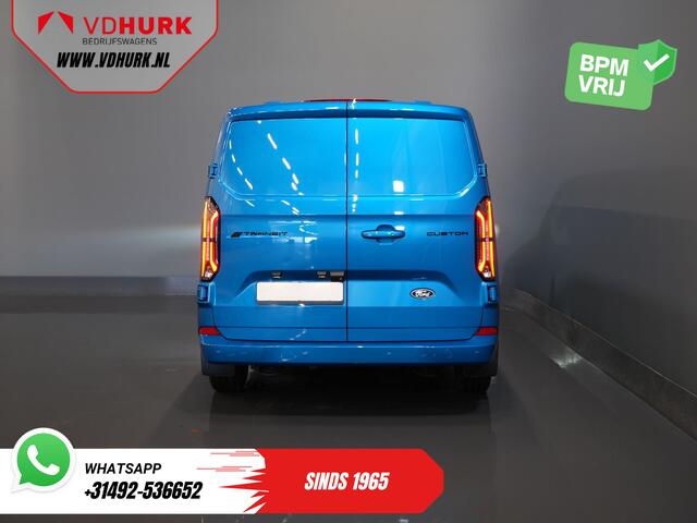 Ford TRANSIT CUSTOM E-Transit 340 65 kWh 330km WLTP L2 Limited Garantie 5 jaar/ 2.3t Trekverm./ Snellader/ Matrix LED/ B&O/ Adapt.Cruise/ Standkachel/ Carplay/ Camera