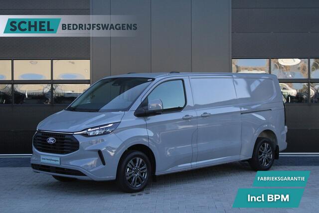 Ford TRANSIT CUSTOM 320 2.0 TDCI L2H1 Limited 170pk - 1+1 Stoelopstelling - 2x Schuifdeur - Adaptive Cruise - Verwarmd stuur - Blind spot - Navigatie - Camera - Draadloos laden - Rijklaar