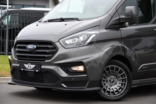 Ford TRANSIT CUSTOM 320 2.0 TDCI DC L2H1 MS-RT Adaptieve Cruise, Camera, 185PK, Carplay, Multimedia, Trekhaak, Automaat, 2 x Schuifdeur, UNIEK!