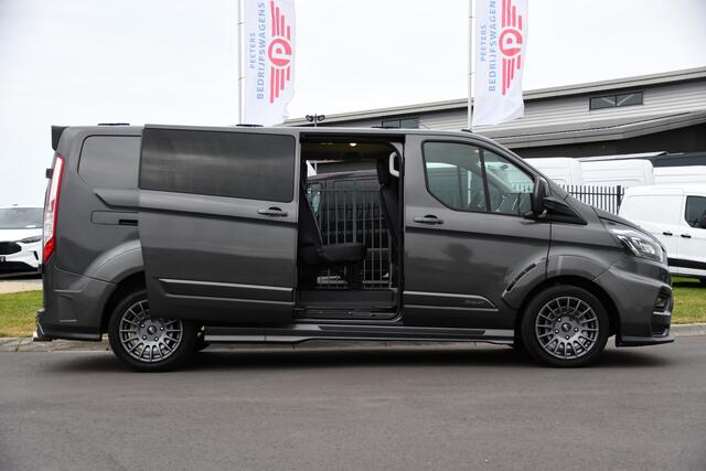 Ford TRANSIT CUSTOM 320 2.0 TDCI DC L2H1 MS-RT Adaptieve Cruise, Camera, 185PK, Carplay, Multimedia, Trekhaak, Automaat, 2 x Schuifdeur, UNIEK!