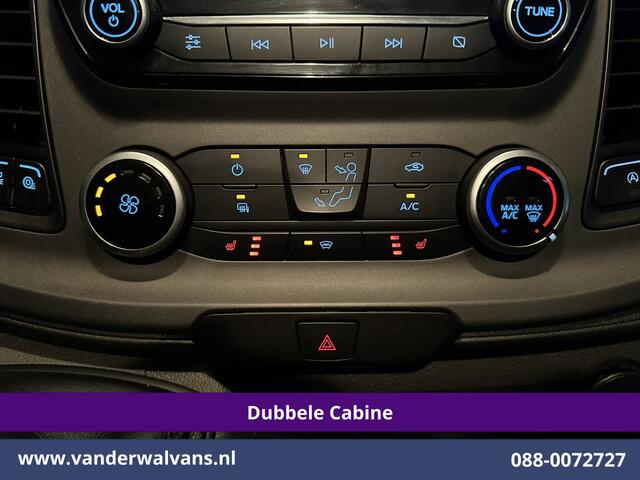 Ford TRANSIT CUSTOM 2.0 TDCI 131pk L2H1 Dubbele Cabine Euro6 Airco | 6-Zits | Navigatie | LED | Apple Carplay | Cruisecontrol Android Auto, Parkeersensoren, Stoelverwarming, Verwarmde voorruit, 2800kg trekvermogen