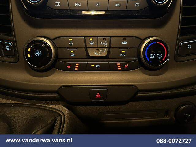 Ford TRANSIT CUSTOM 2.0 TDCI 131pk L2H1 Euro6 Airco | LED | Apple Carplay | Cruisecontrol | 2800kg Trekhaak | Stoelverwarming Parkeersensoren, Verwarmde voorruit, Bijrijdersbank