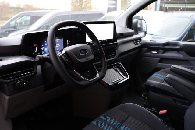 Ford TRANSIT CUSTOM 300 2.0 TDCI L2H1 Sport 170 PK DC | Dubbel Cabine | 360 Camera | Middenconsole | ACC | Blind Spot | Navigatie | Camera | CarPlay | Lane Assist | Elek. Trekhaak | 5-Zitter | BPM VRIJ | Verlengde fabrieksgarantie tot 11-2029