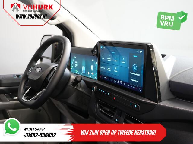 Ford TRANSIT CUSTOM E-Transit 340 65 kWh 218 pk 330km WLTP L2 Limited 2x Schuifdeur/ Elek.Schuif/ 2.3t Trekverm./ Snellader/ Matrix LED/ B&O/ Adapt.Cruise/ Standkachel/ Carplay/ Camera