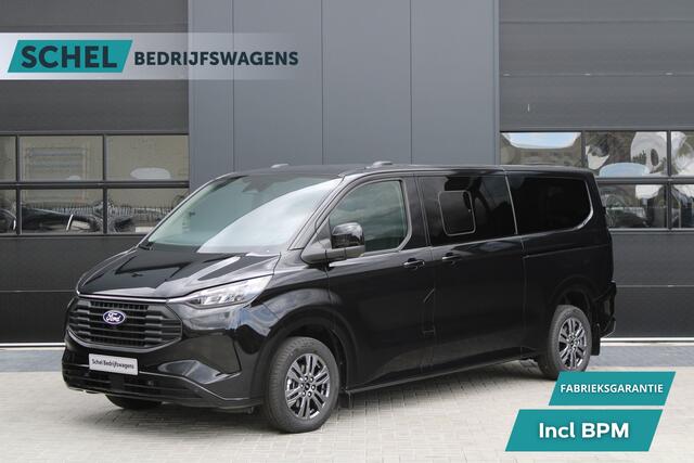Ford TRANSIT CUSTOM 340 2.5 PHEV L2H1 Limited 232pk - 8 zits - Adaptive Cruise - Blind spot - Navi - Stuurverwarming - Airco achterin - Incl BPM - Rijklaar