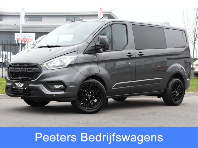 Ford TRANSIT CUSTOM 300 2.0 TDCI L1H1 Limited DC Raptor Edition Camera, Cruise, Carplay, 2 x Schuifdeur, LED, Stoelverwarming, 130pk, Automaat, Uniek!