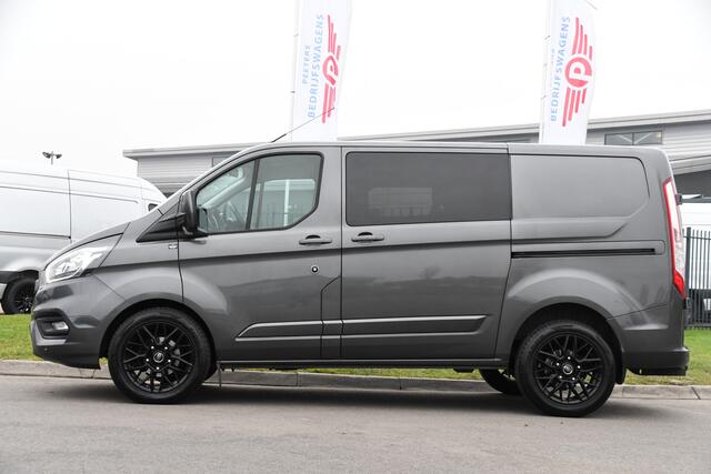 Ford TRANSIT CUSTOM 300 2.0 TDCI L1H1 Limited DC Raptor Edition Camera, Cruise, Carplay, 2 x Schuifdeur, LED, Stoelverwarming, 130pk, Automaat, Uniek!