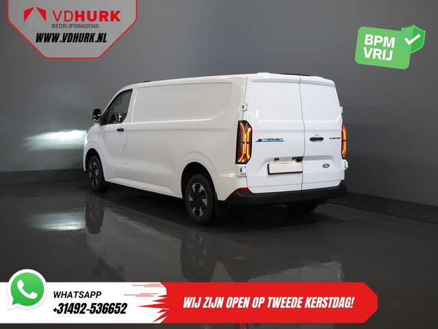 Ford TRANSIT CUSTOM E-Transit 340 L2 Trend 65 kWh 330 km WLTP LED/ Snellader/ 2.3t Trekverm./ Stuurverw./ Stoelverw./ Carplay/ Climate/ Camera/ PDC/ Cruise