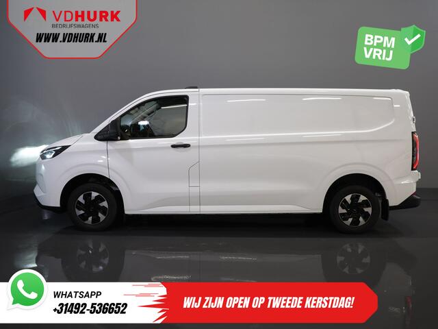 Ford TRANSIT CUSTOM E-Transit 340 L2 Trend 65 kWh 330 km WLTP LED/ Snellader/ 2.3t Trekverm./ Stuurverw./ Stoelverw./ Carplay/ Climate/ Camera/ PDC/ Cruise